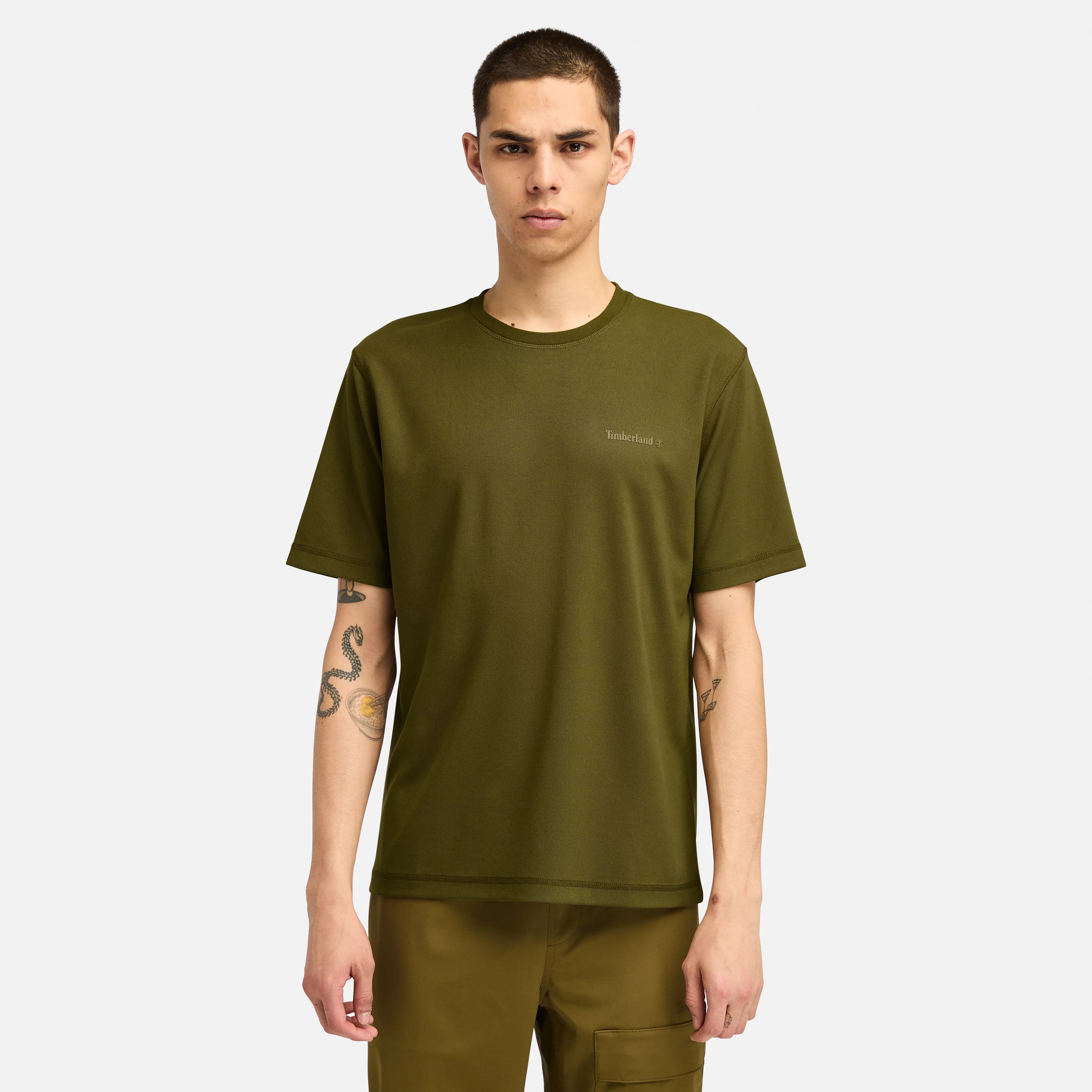 Men's Shirts with Contrast CollarsMen's  Lake Multi-Purpose Short Sleeve T-Shirt