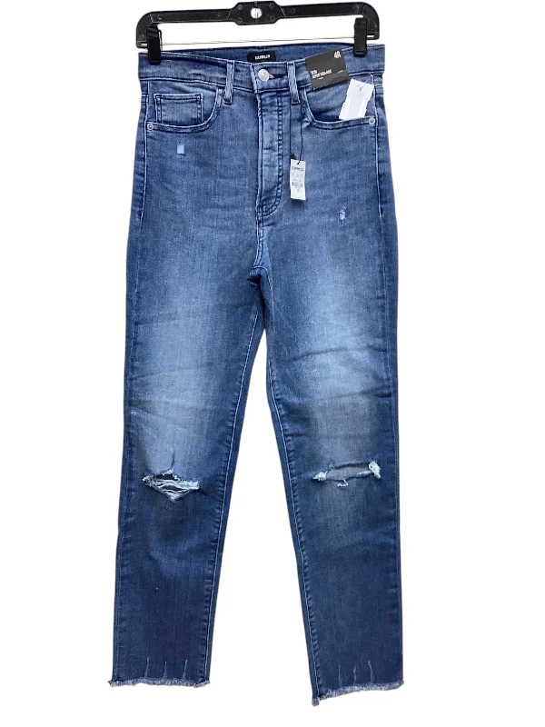 Beach Sun HatsJeans Straight By Express In Blue Denim, Size: 4