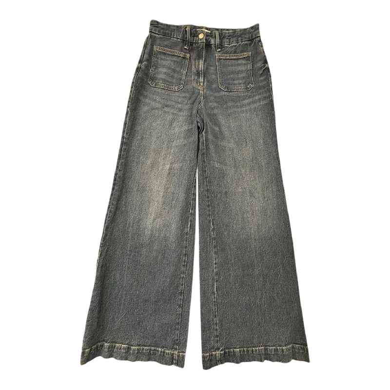 Boys' Snapback CapsJeans Wide Leg By Good American In Blue Denim, Size: 8