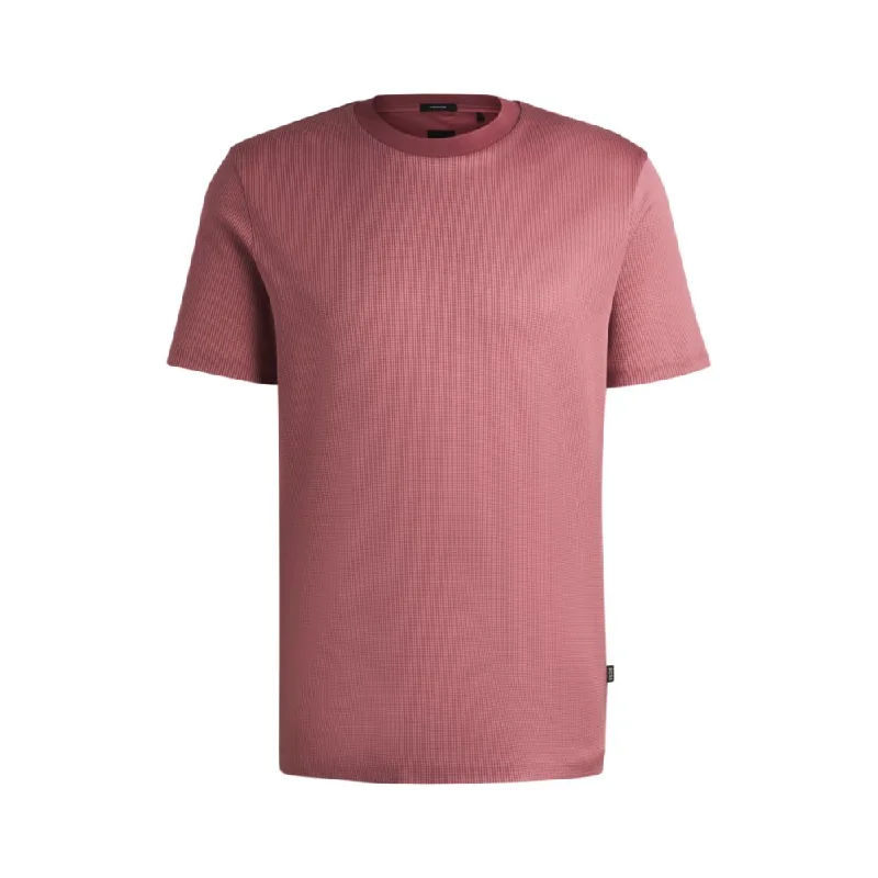 Men's Shirts with Asymmetrical HemlinesRegular-fit T-shirt in structured cotton