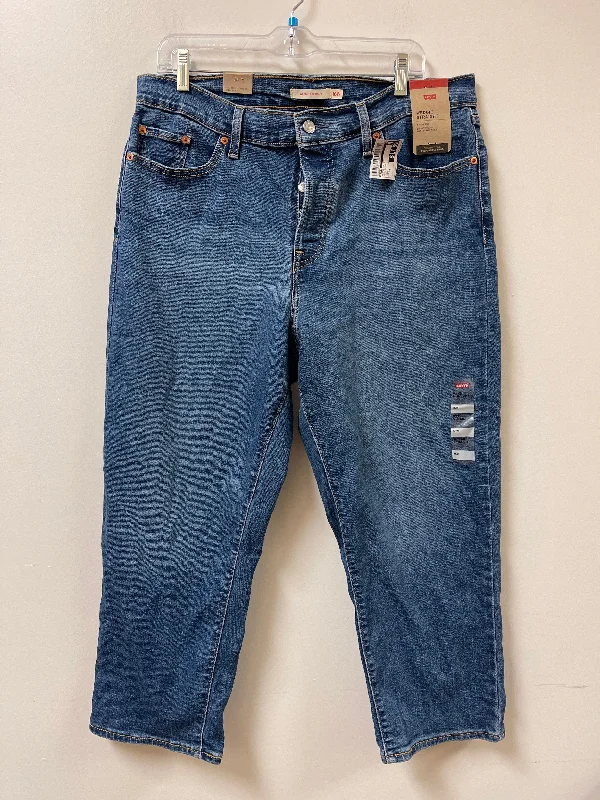 Oversized Bucket HatsJeans Skinny By Levis In Blue Denim, Size: 16
