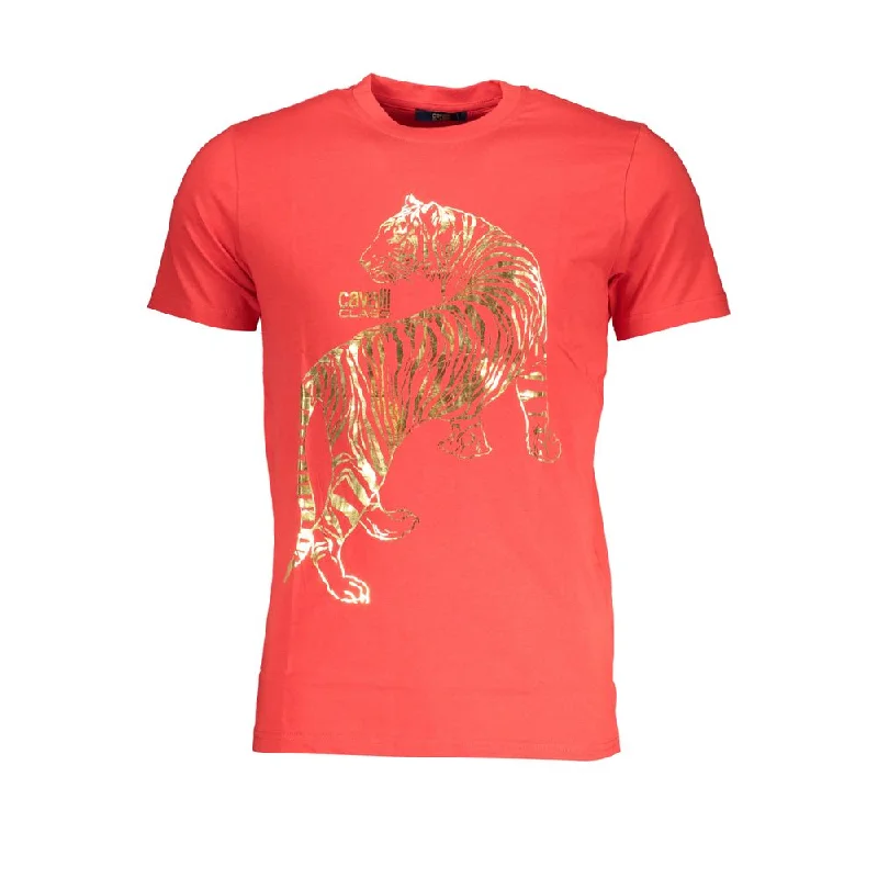 Men's Shirts with Embroidered DesignsCavalli Class  Cotton Men's T-Shirt