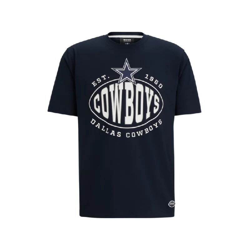 Classic Men's Button-Up ShirtsBOSS x NFL stretch-cotton T-shirt with collaborative branding