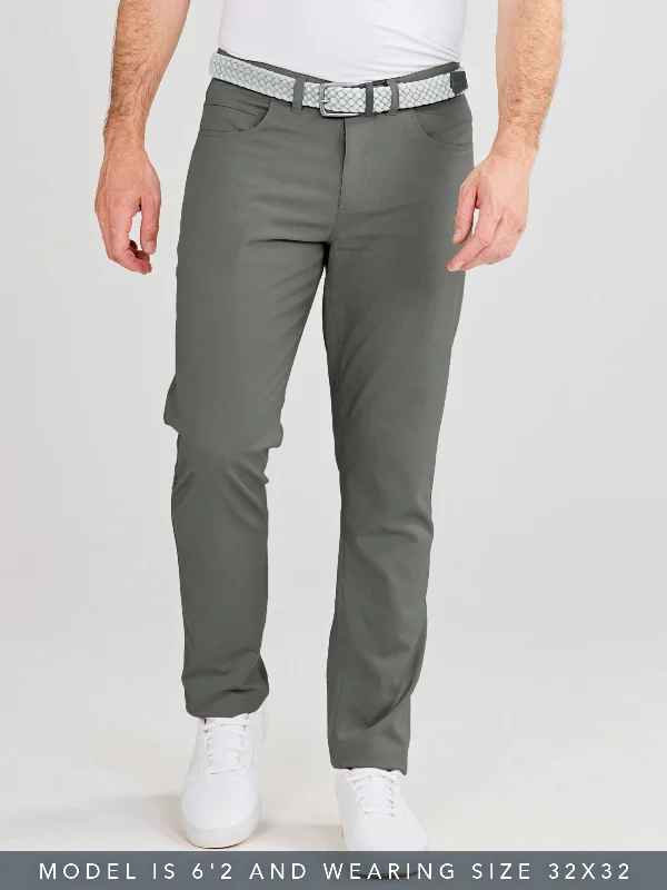 Men's Pants with Reflective Stripes for SafetyMotion Pant Straight Fit - Granite