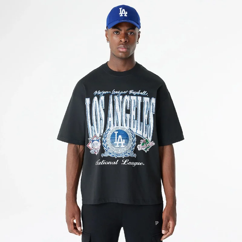 Men's Tailored Shirts for a Professional AppearanceLA Dodgers Oversized Essential Black Oversized T-Shirt