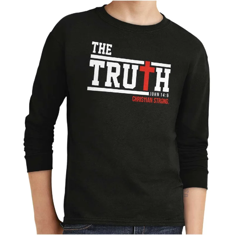Men's Patterned Casual Shirts for Relaxed StylingCross Truth Youth Long Sleeve T Shirt