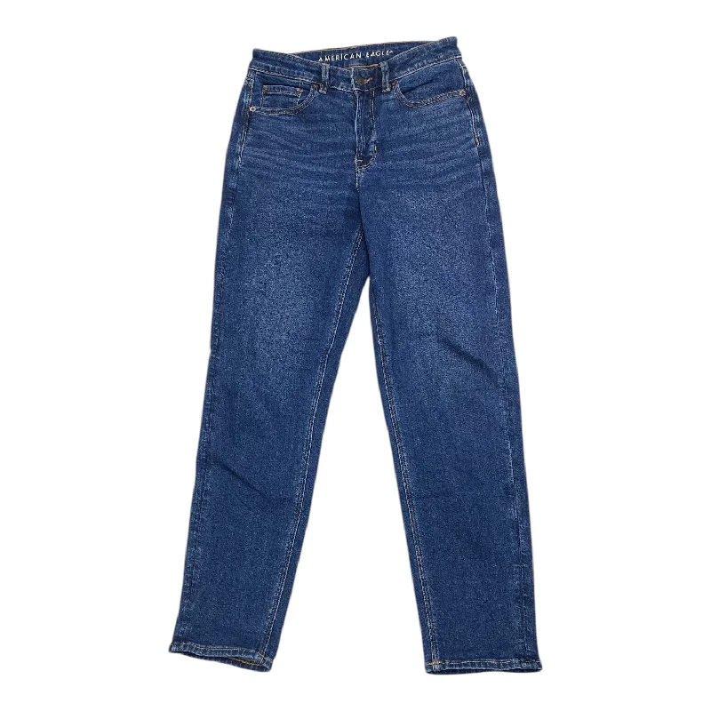 Retro Baseball CapsJeans Boyfriend By American Eagle In Blue Denim, Size:6L