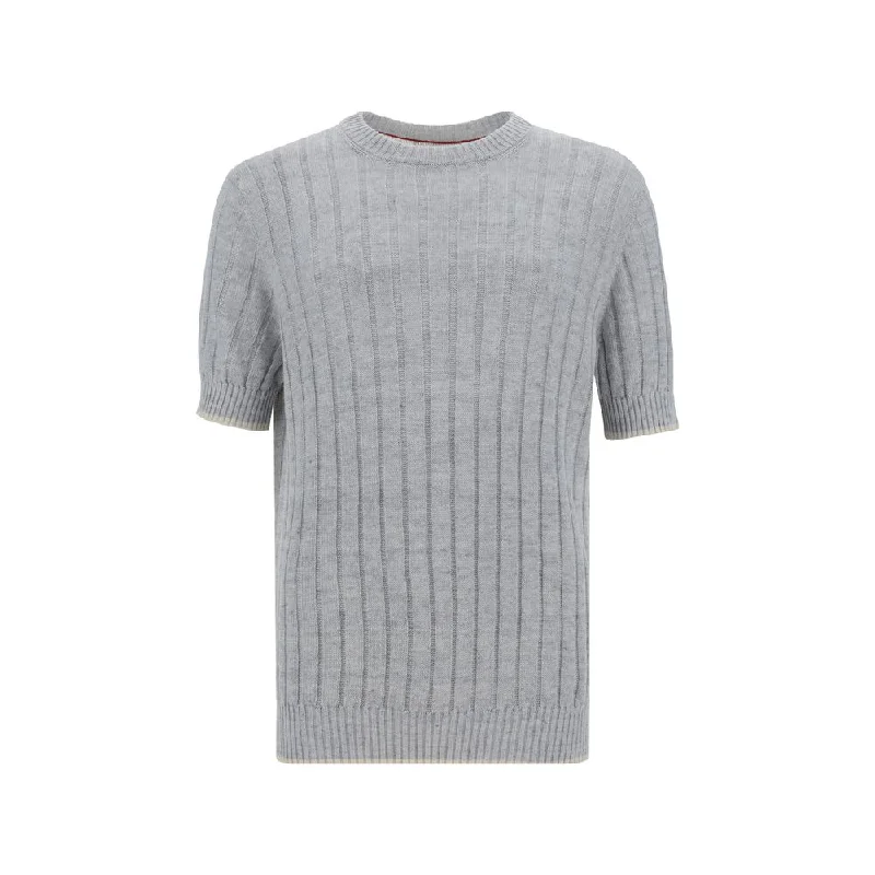Men's Tailored Shirts for a Professional AppearanceBrunello Cucinelli Ribbed Men's T-Shirt