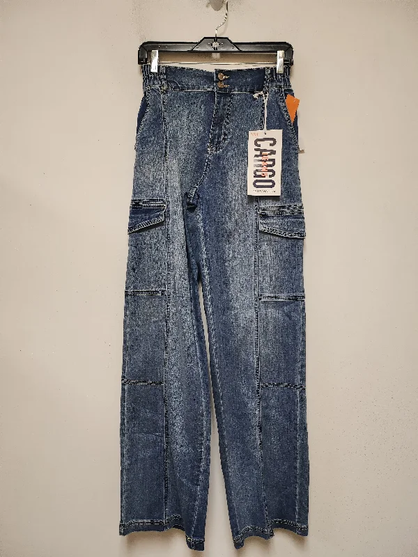Designer Trucker HatsJeans Wide Leg By Ymi In Blue Denim, Size: 4