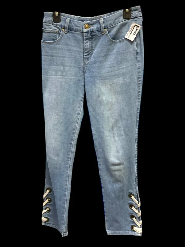 Warm Winter BeaniesJeans Cropped By Chicos In Blue Denim, Size: 2