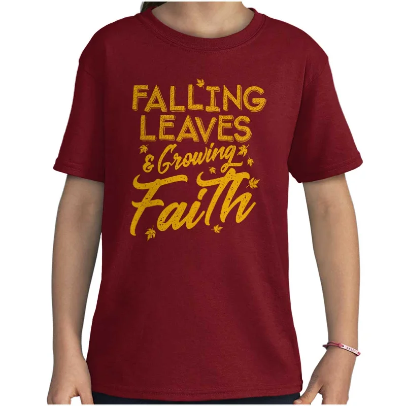 Men's Golf Shirts for On-Course StyleGrowing Faith Fall Vibes Youth T Shirt