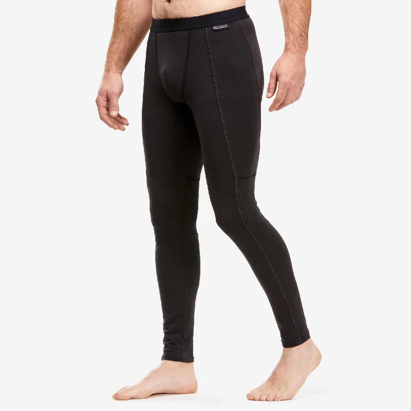 Men's Patterned Pants with Geometric DesignsForclaz Men's Mountain Backpacking Merino Wool Base Layer Tights Leggings - MT500