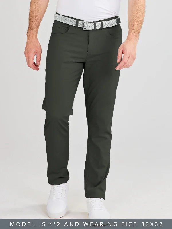 Men's Solid-Colored Pants for VersatilityMotion Pant Straight Fit - Shale