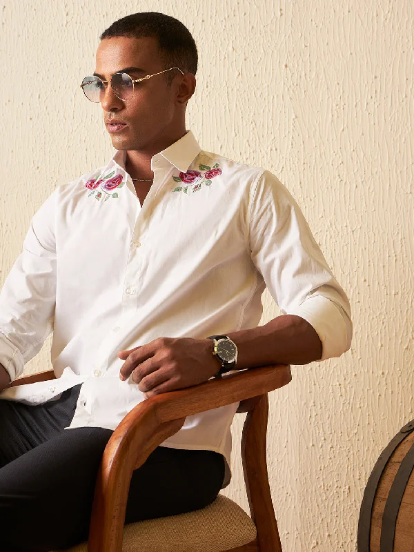 Men's Checked Short-Sleeve Shirts for Summer FunDENNISON Smart Slim Fit Cotton Casual Shirt