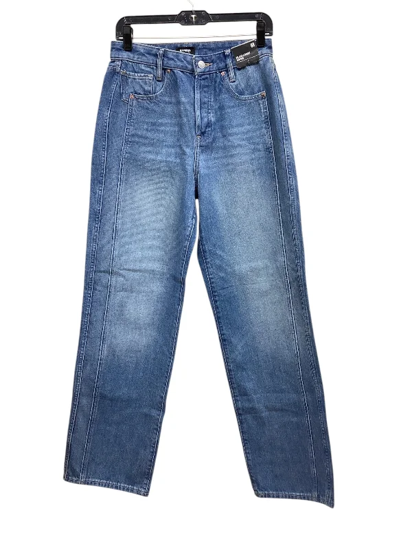 Black Cowboy HatsJeans Straight By Express In Blue Denim, Size: 6