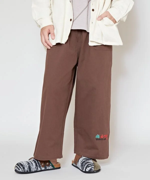 Men's Pants with Embroidered DesignsAmina x SUKKAMA Relax Pants - L