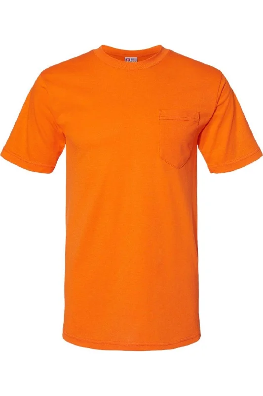 Men's Shirts with Tab CollarsBayside USA-Made 50/50 T-Shirt with a Pocket