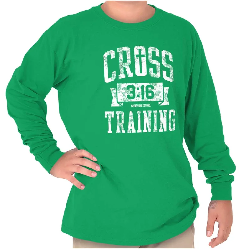 Men's Checkered Shirts for a Retro FeelCross Training Jesus Youth Long Sleeve T Shirt