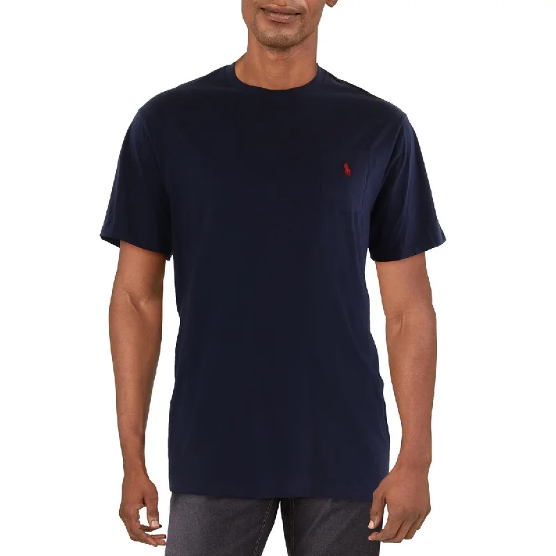 Men's Shirts with Rounded HemlinesBig & Tall Mens Cotton Crewneck T-Shirt