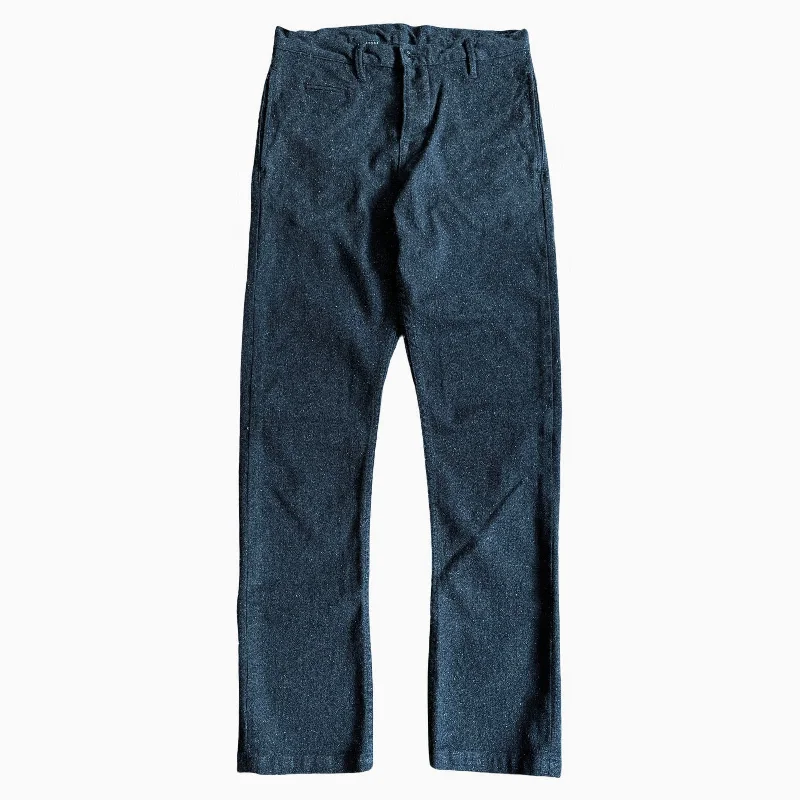 Men's Pants with Back PocketsJapanese 13 oz Cotton/wool tweed trousers