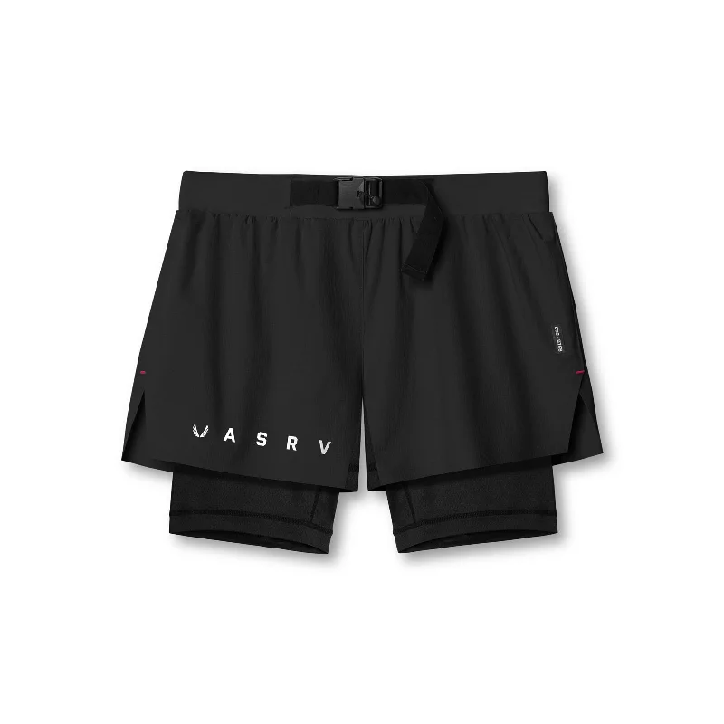 Men's Pants with Back Pockets0786. Ripstop 3" Belt Pack Short   - Dusk Black/Black