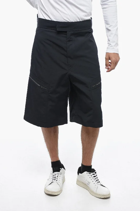 Men's Pants with Patchwork PatternsBottega Veneta Nylon Cargo Shorts with Hidden Fastening