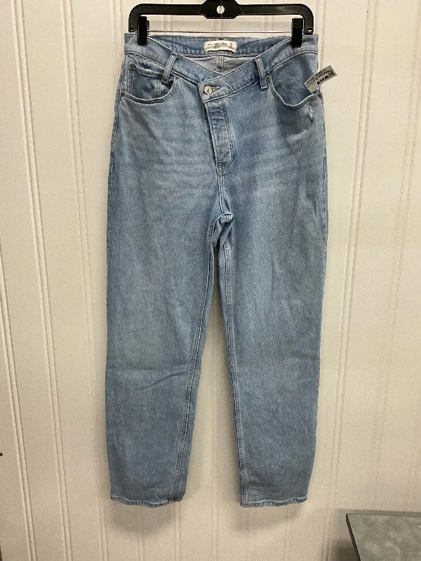 Wide-Brimmed Sun HatsJeans Wide Leg By Abercrombie And Fitch In Blue Denim, Size: 6