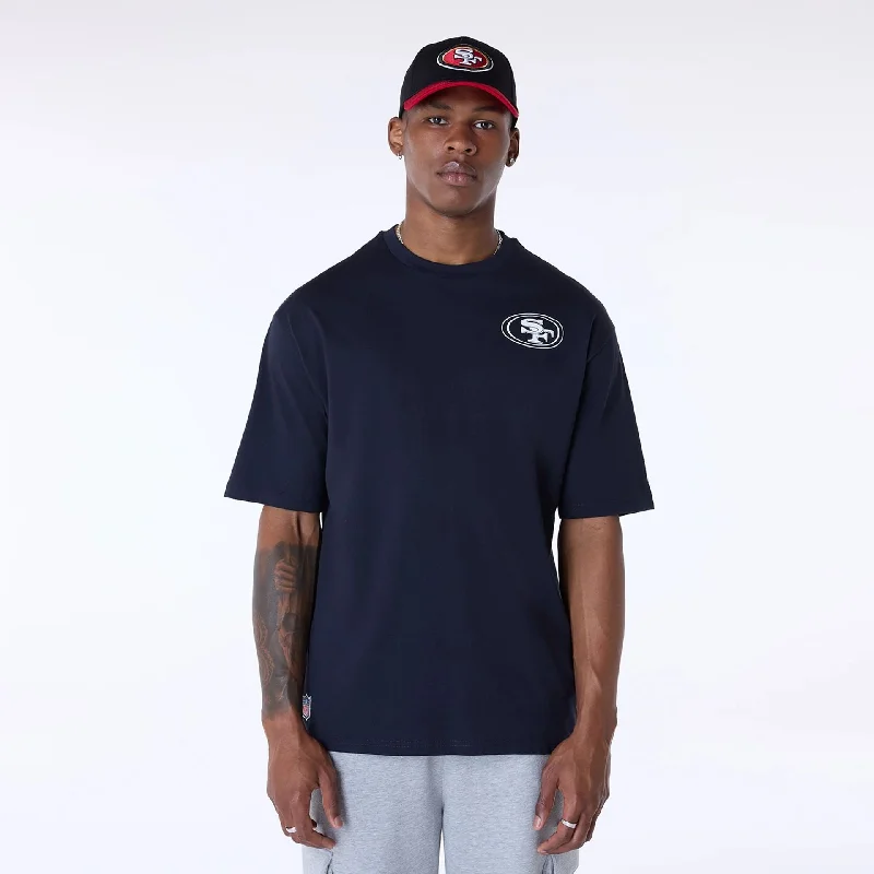 Men's Performance Shirts for SportsSan Francisco 49Ers Super Bowl Graphic Navy Oversized T-Shirt