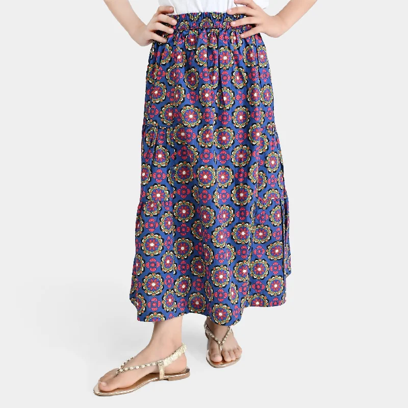 Men's Work Pants for Durability and ComfortGirls Cotton Poplin Long Skirt Lantana-Multi