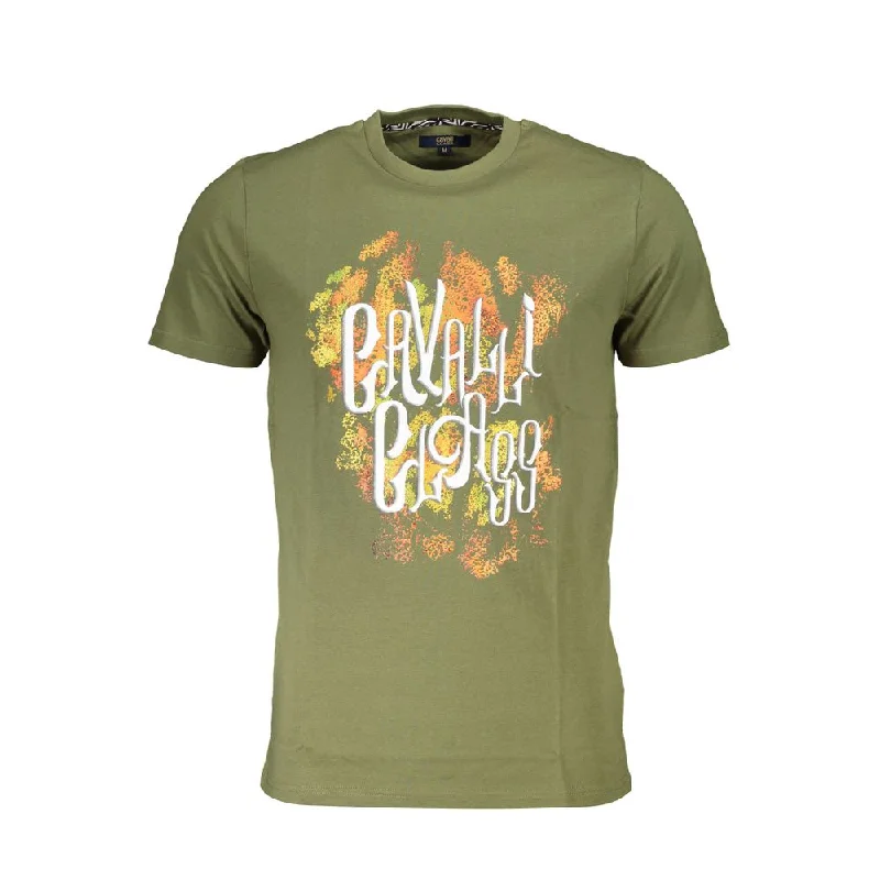 Men's Shirts with Mandarin CollarsCavalli Class  Cotton Men's T-Shirt