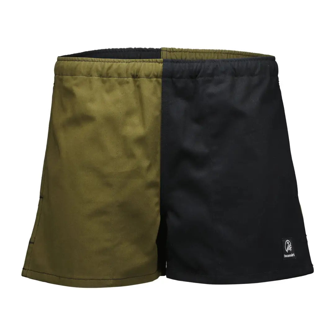 Men's Pants with Patchwork PatternsSwanndri Cotton Harlequin Rugby Shorts