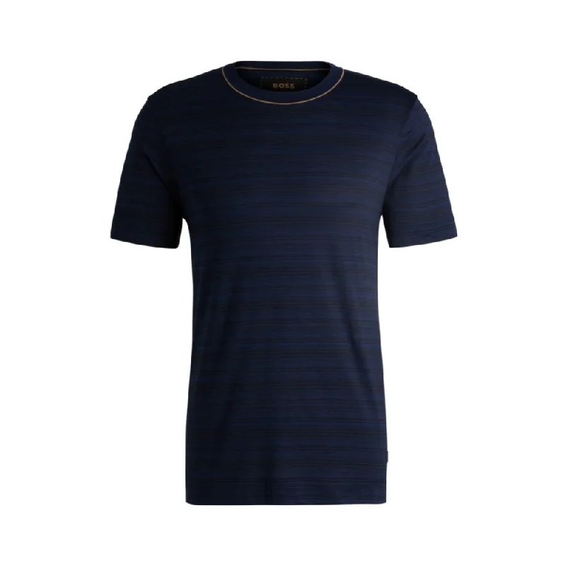 Men's Shirts with Barrel CuffsSilk-cotton T-shirt in a regular fit