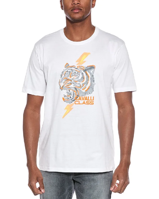 Men's Shirts with Snap ButtonsCavalli Class Graphic T-Shirt