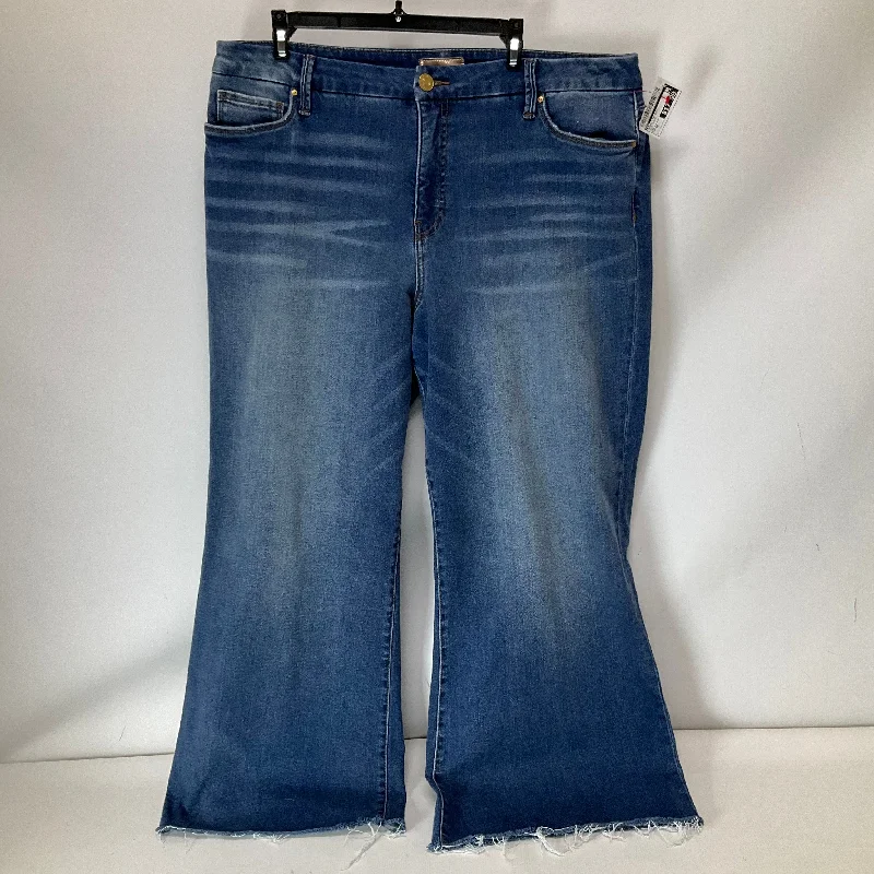 Fashionable Fedora HatsJeans Straight By Kut In Blue Denim, Size: 18