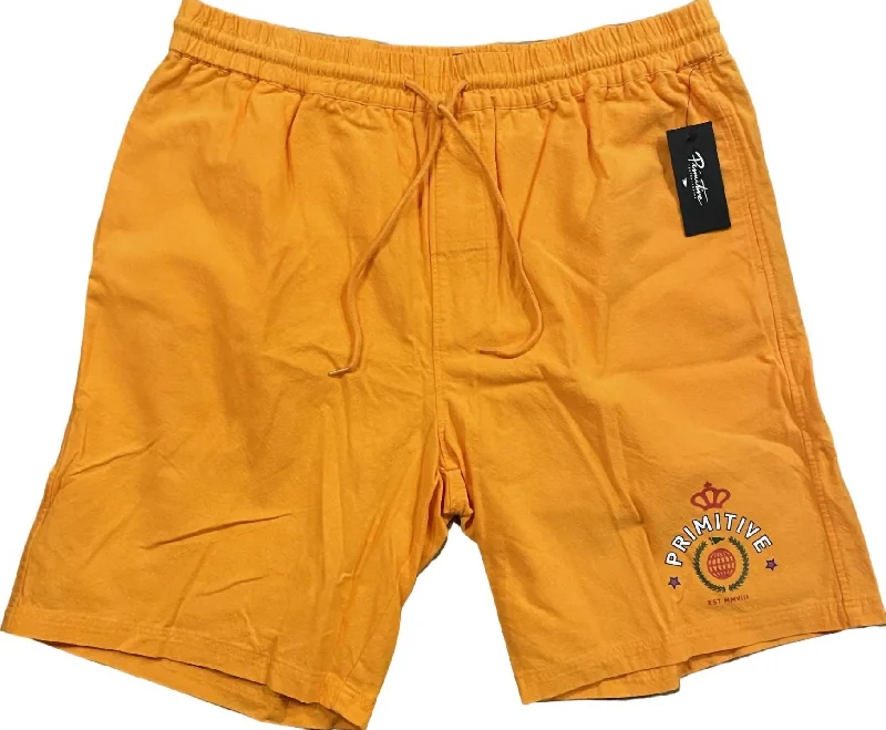Men's Sweatpants for LoungingMen's Drawstring Lounge Shorts In Orange