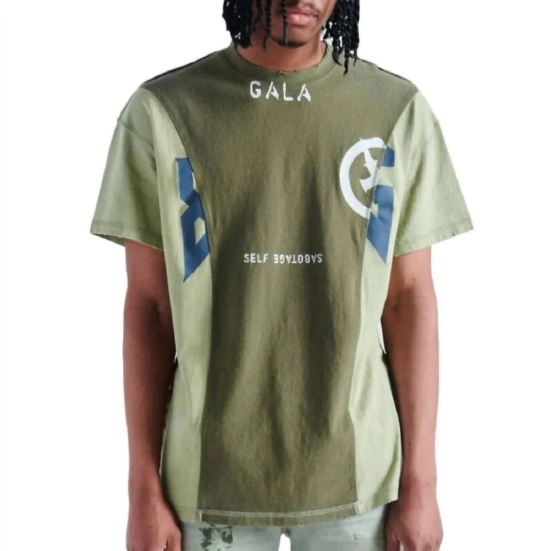 Men's Shirts with Tab CollarsOriginal Juxta Tee In Olive/emerald