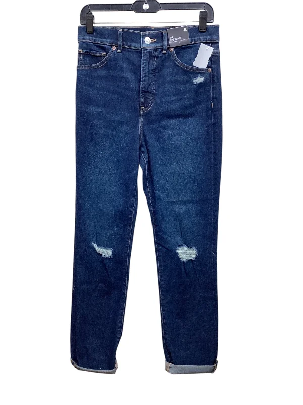 Big Size Fedora HatsJeans Straight By Express In Blue Denim, Size: 4