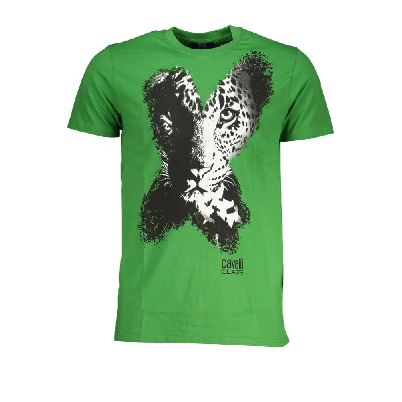 Men's Shirts with Graphic PrintsCavalli Class  Cotton Men's T-Shirt