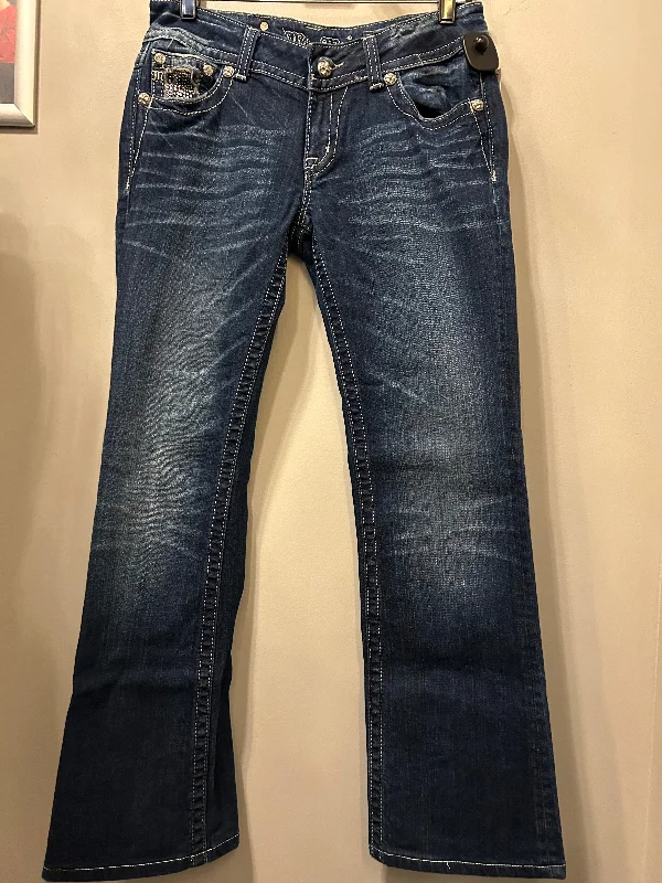 Quilted Winter HatsJeans Boot Cut By Miss Me In Blue Denim, Size: 8