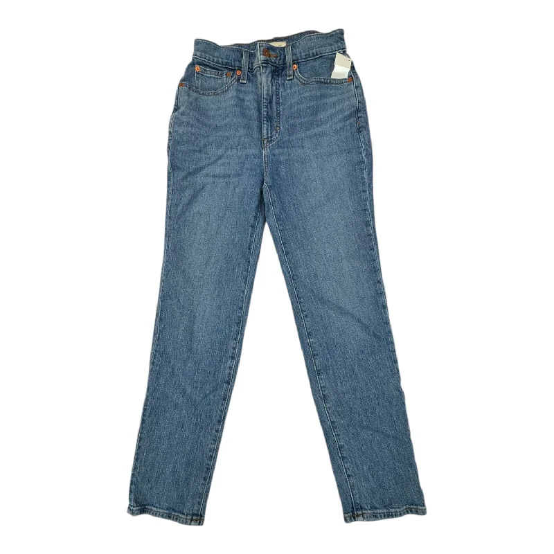 Trendy SnapbacksJeans Straight By Madewell In Blue Denim, Size:0
