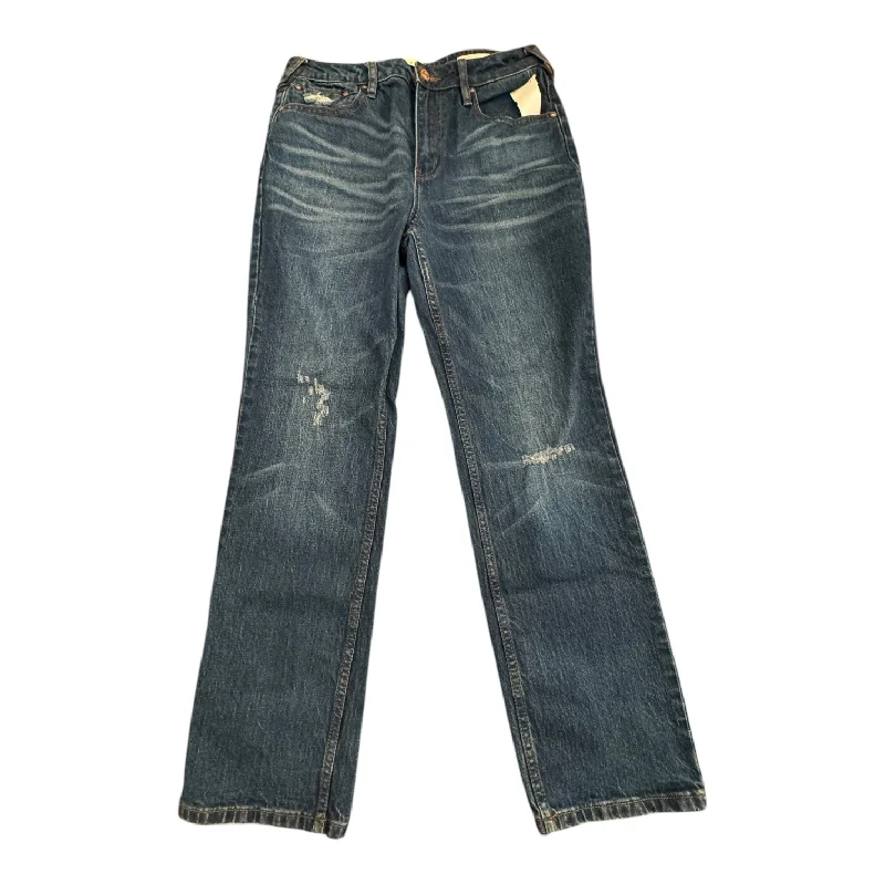 Female Straw HatsJeans Straight By CLEO + WOLF In Blue Denim, Size:10