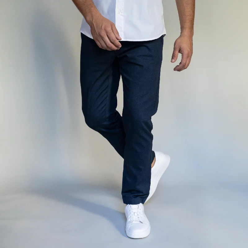 Men's Pants with Shallow PocketsStretch Chinos Standard Fit - Navy