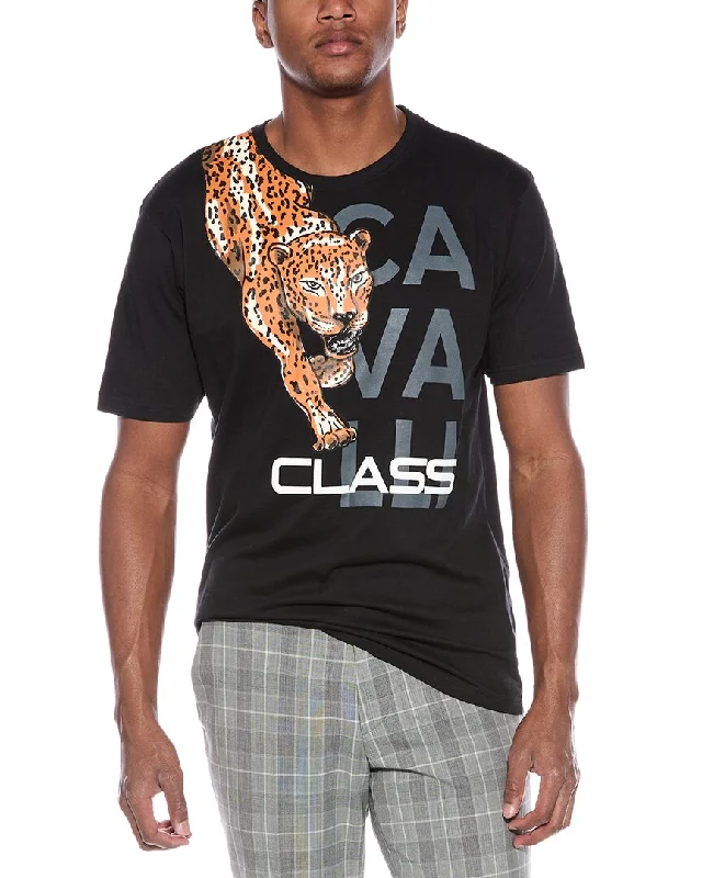 Men's Shirts with Abstract DesignsCavalli Class Graphic T-Shirt