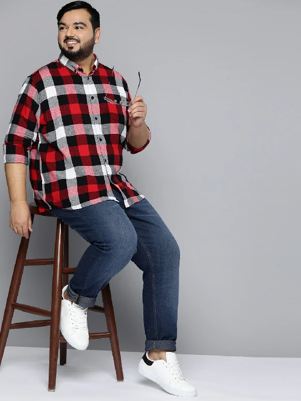Men's Smart Casual Shirts for Business Casual SettingsMen Smart Shepherd Checks Checked Casual Shirt