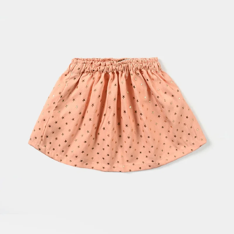 Men's Pants with Appliqué DetailsInfant Girls Denim Short Skirt Stars-BEIGE