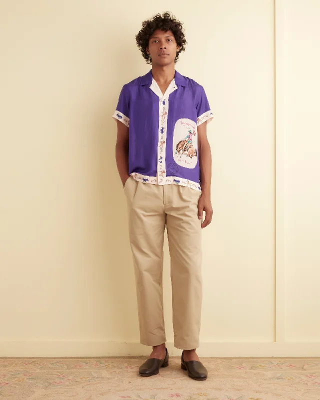 Men's Bike Shorts for CyclingKhaki Double-Button Trousers