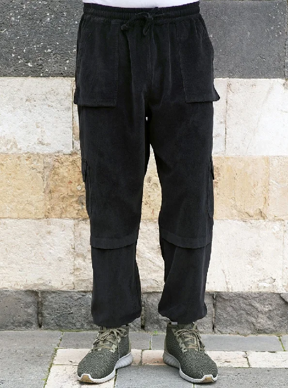 Comfortable Men's JoggersThick Corduroy Urban Trousers