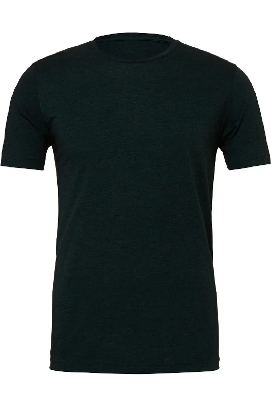 Men's Shirts with Wrinkle-Resistant FabricCanvas Triblend Crew Neck T-Shirt / Mens Short Sleeve T-Shirt