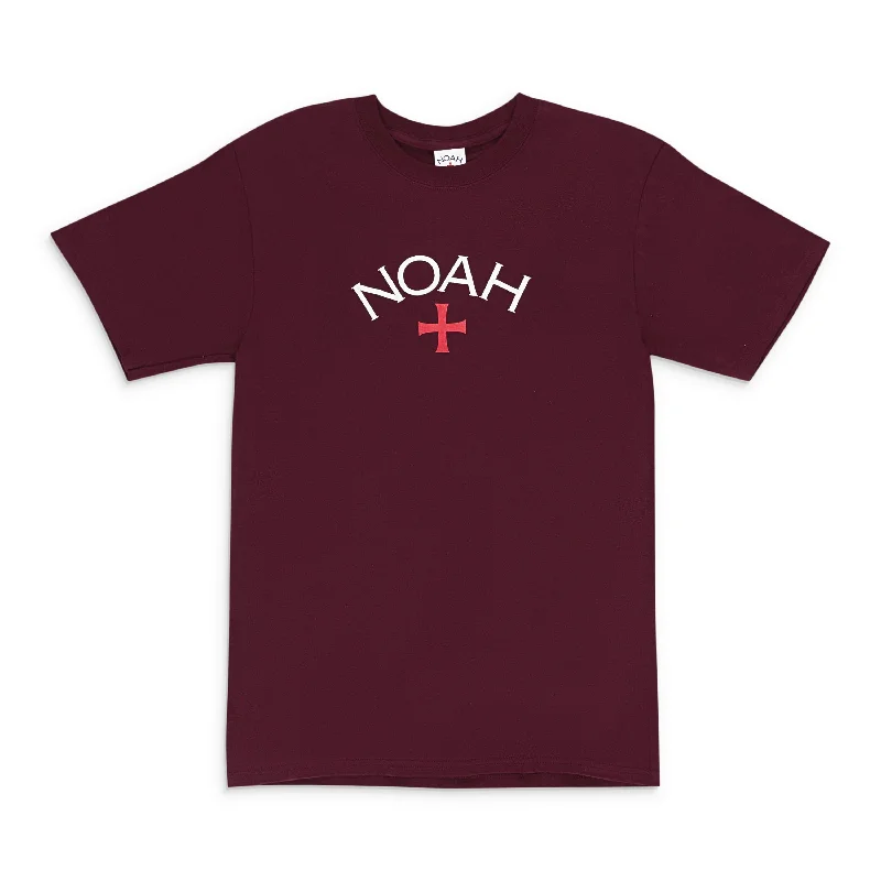 Men's Flowy Shirts for a Relaxed LookCORE LOGO MAROON T-SHIRT