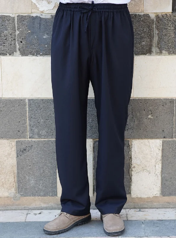 Men's Button-Fly Pants for a Traditional TouchEasy Care Casual Trousers